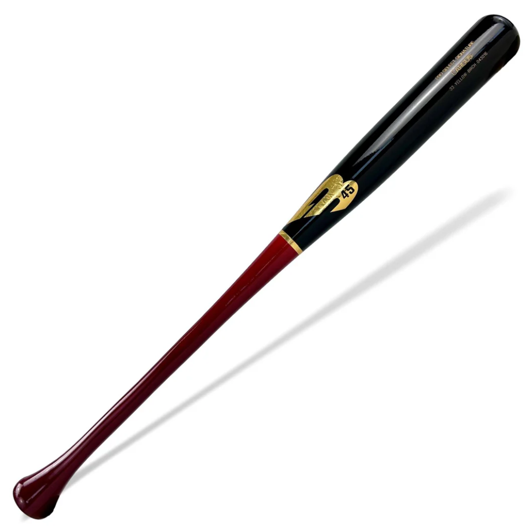 A photo of the B45 Pro Select CarGo 5 Wood Baseball Bat in colour black and red.