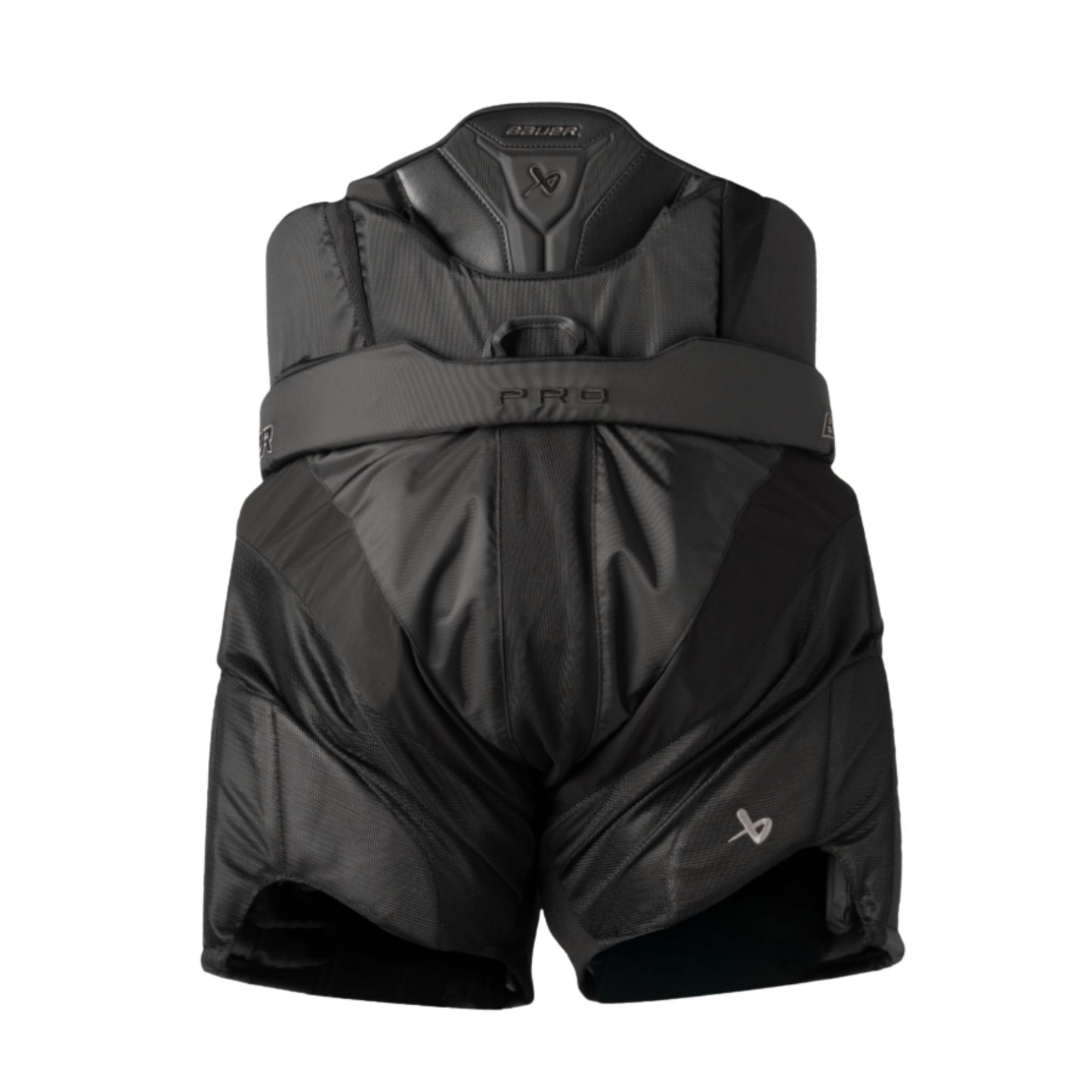 A photo of the Bauer Pro Intermediate Goalie Pants 2026 in colour black.