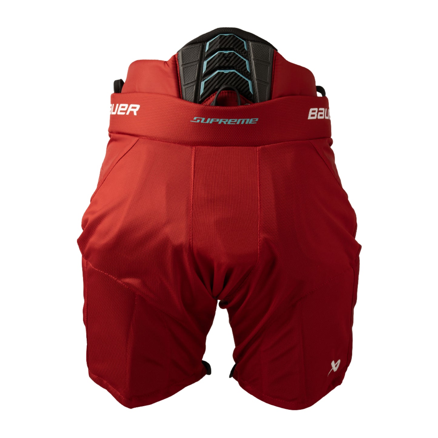 A photo of the Bauer Supreme Fuse Youth Hockey Pants in colour red.