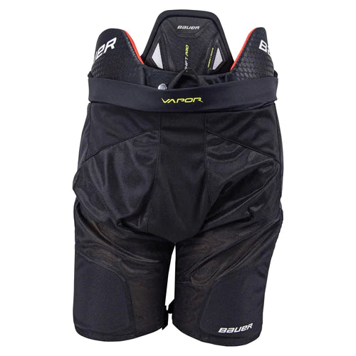 A photo of the Bauer Vapor Shift Pro Intermediate Hockey Pants (2022) - Source Exclusive in colour black. Rear view.