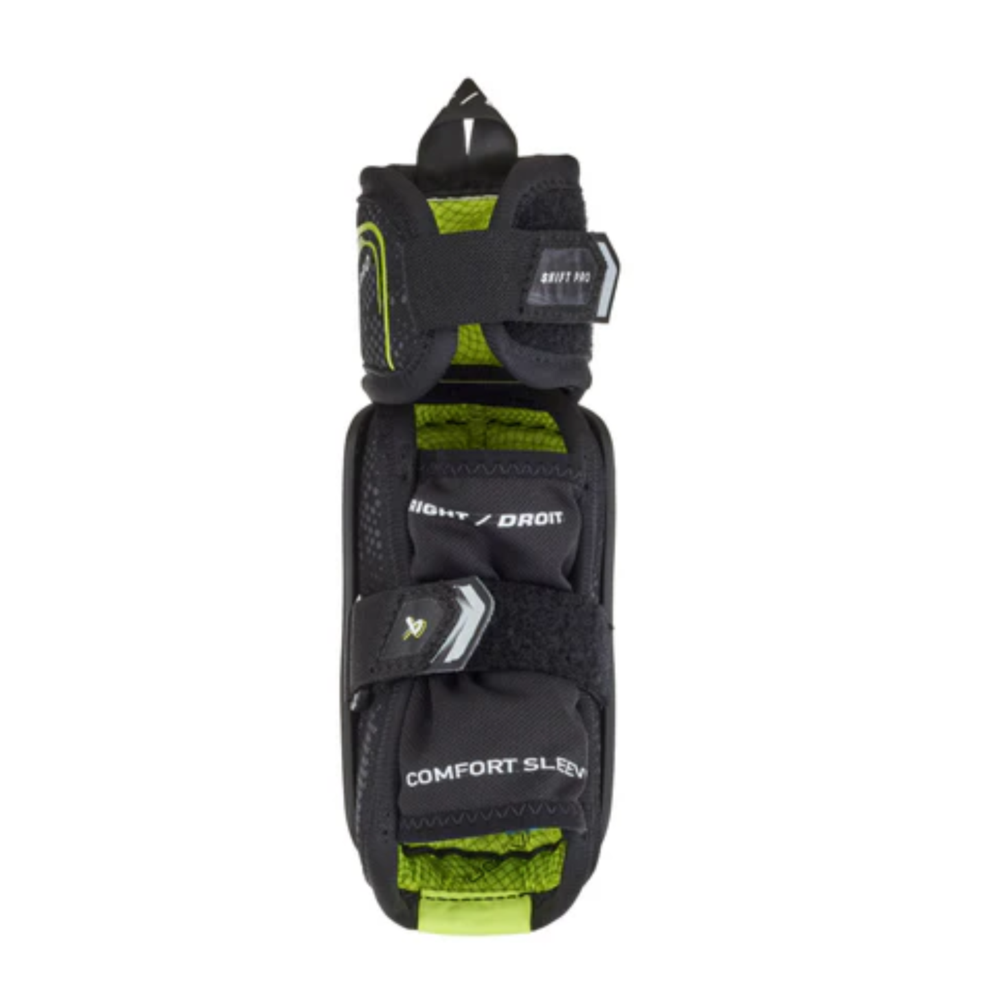 A photo of the Bauer Vapor Shift Pro Youth Hockey Elbow Pads (2025) in colour black and green.