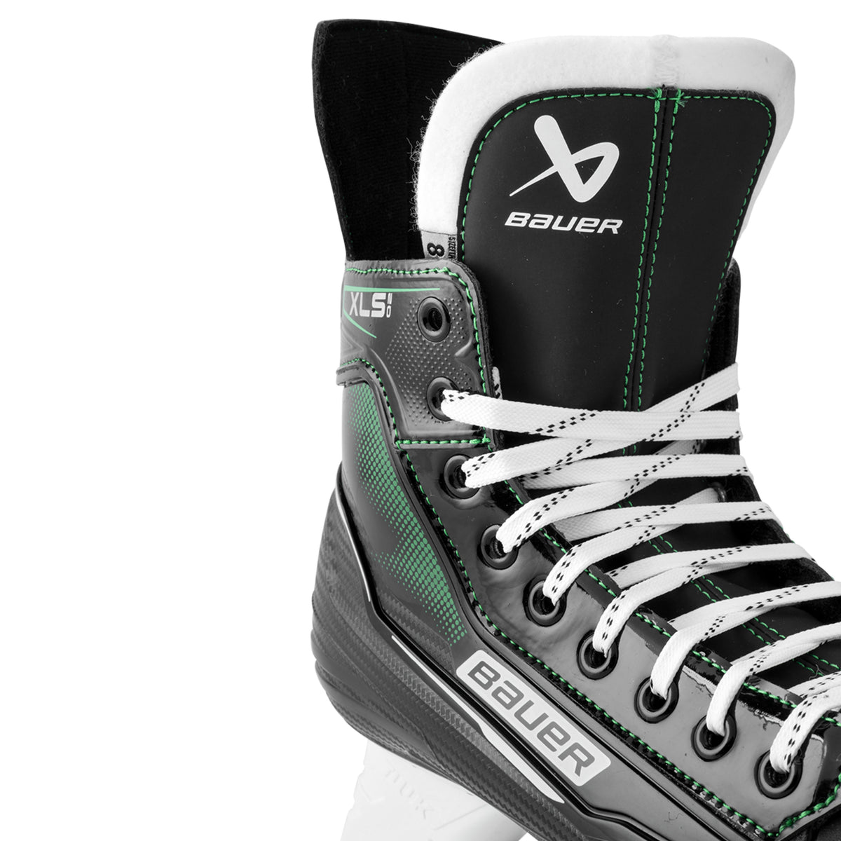 A photo of the Bauer X-LS 2.0 Hockey Skates in colour black and green.