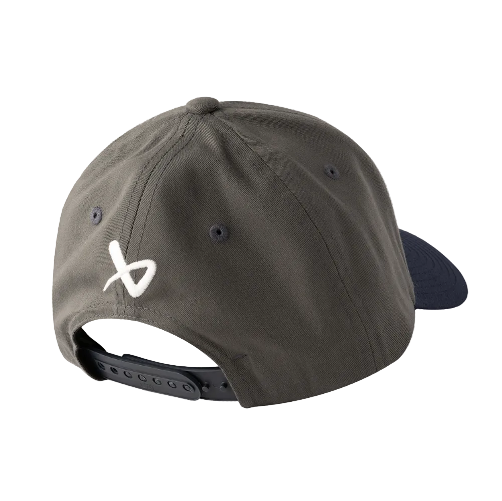 Bauer Core Curved Brim 2 Tone Patch Senior Snapback Hat - Navy and grey