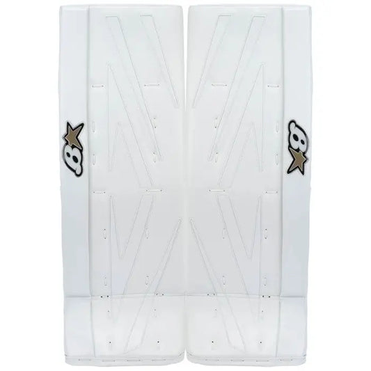 Brians NetZero 3 Intermediate Goalie Pads White