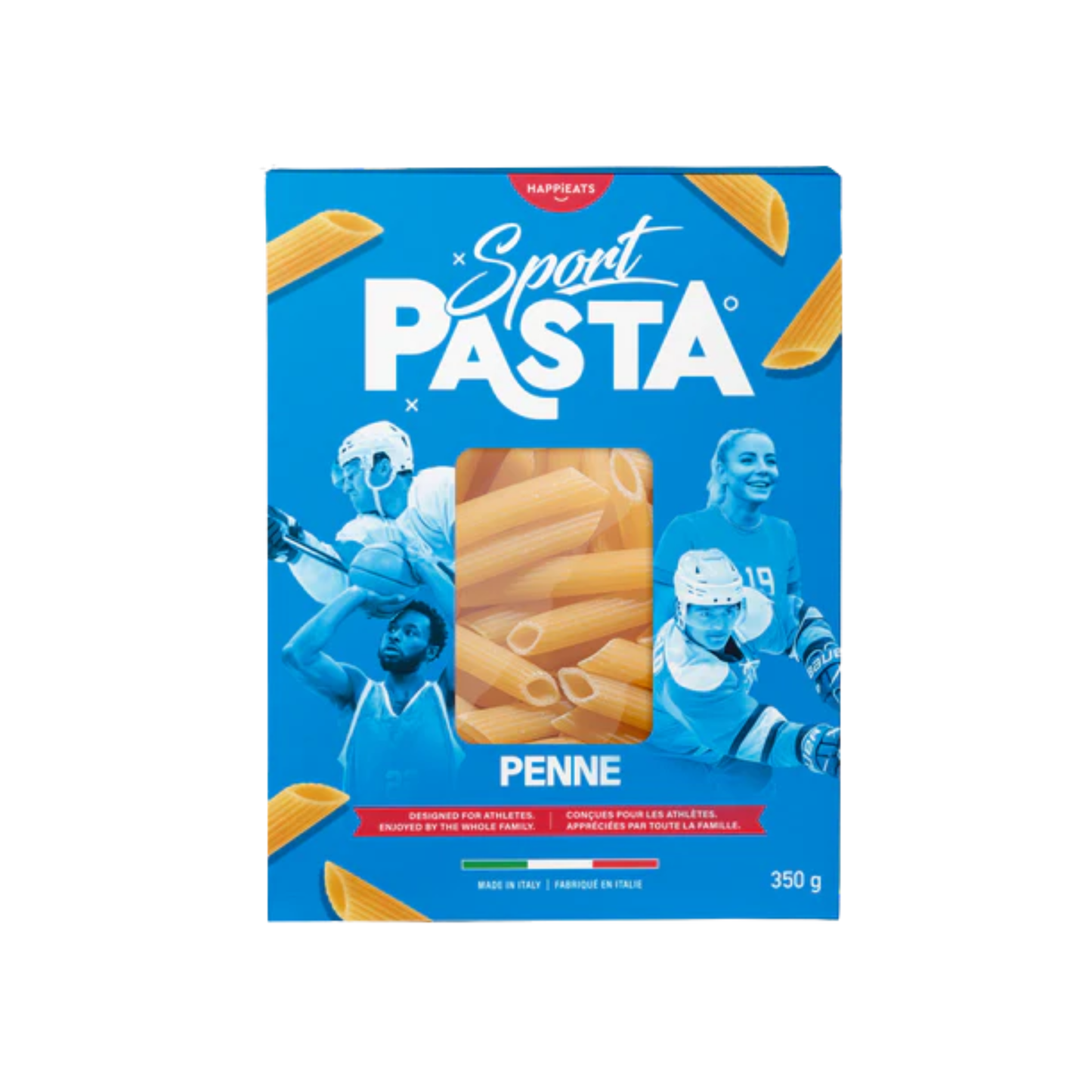 A photo of the CWENCH Sport Pasta - Penne 350G in colour blue.