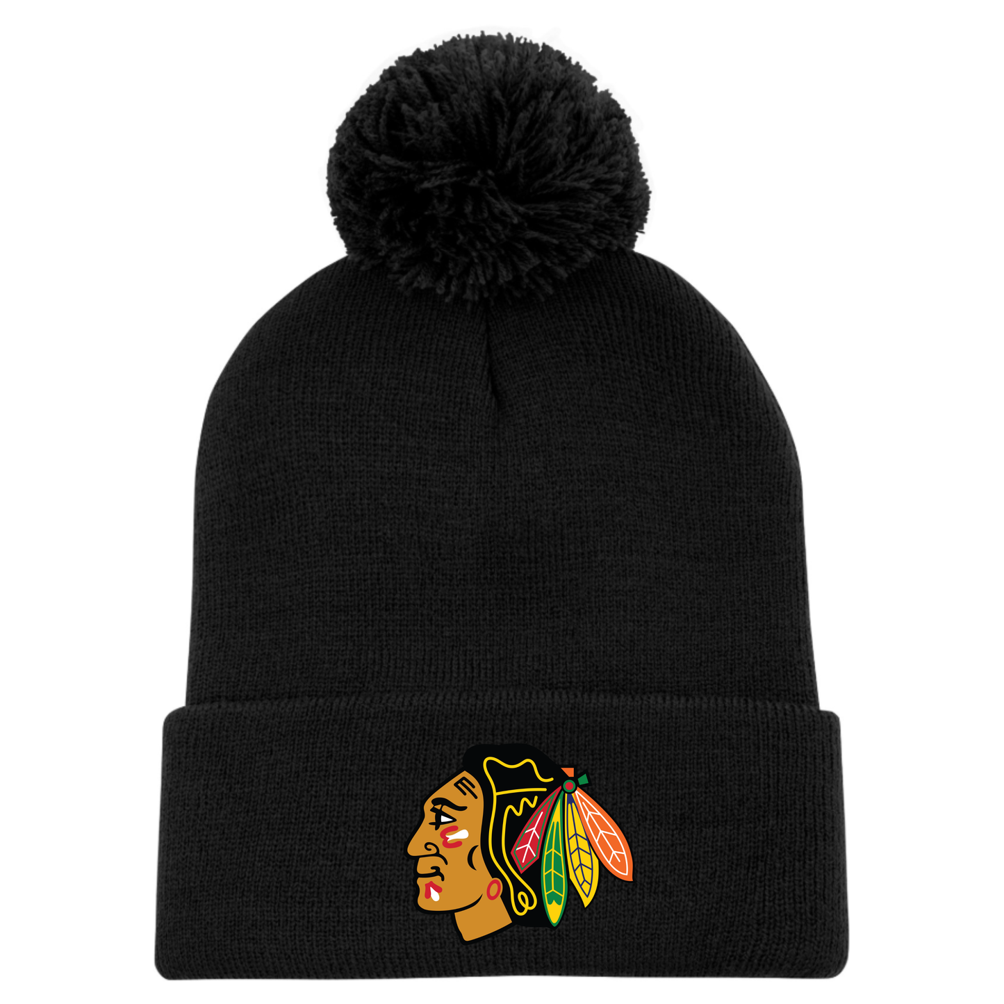 A photo of the Capreol Minor Hockey Association - Pom Pom Toque in colour black.
