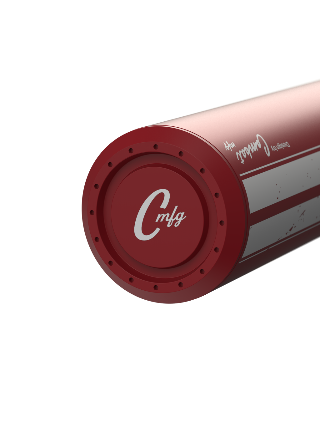 A photo of the Combat Performance Stang Cody Roton Jones CR-1 12.5" USSSA Slo-Pitch Bat in colour red and white.