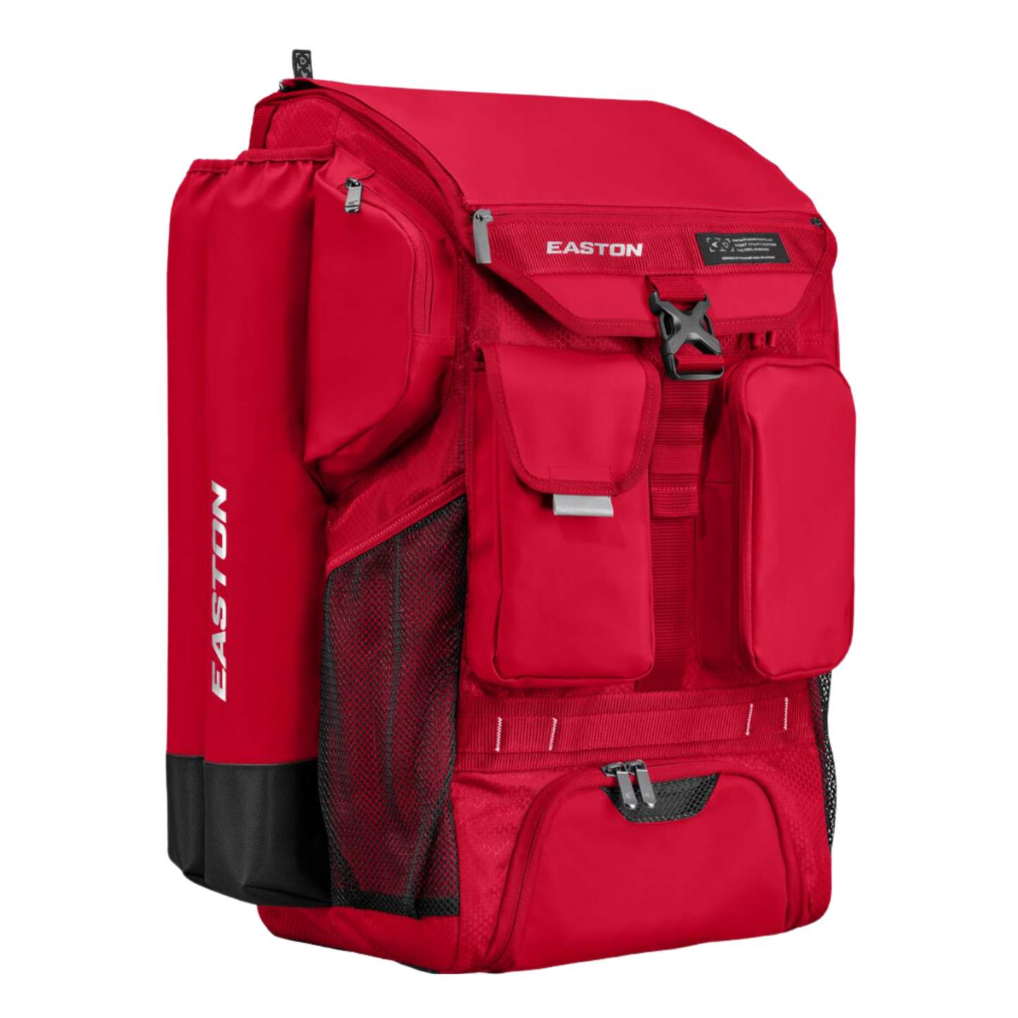 A photo of the Easton Five Tool Phenom Backpack in colour red.
