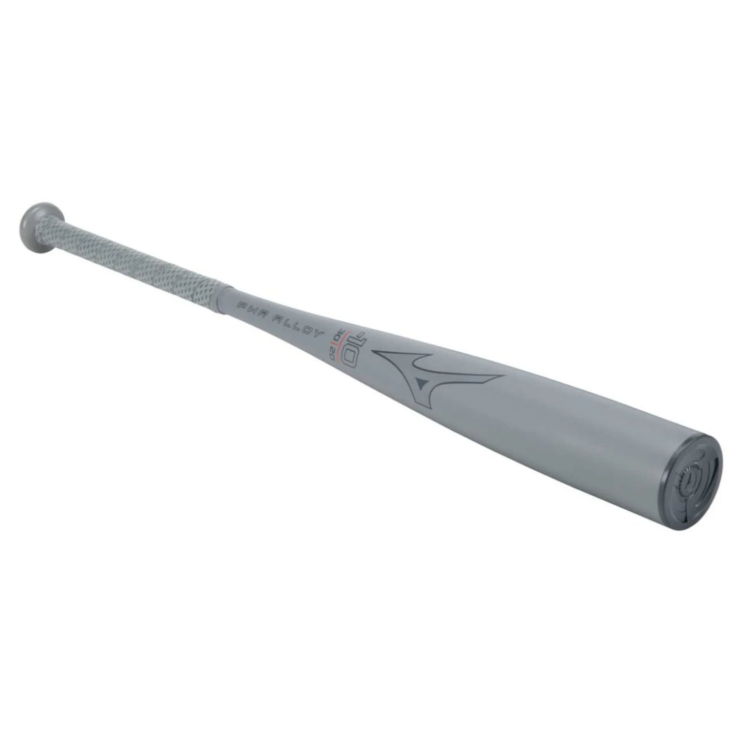 A photo of the Mizuno B24-PWR Alloy (-10) USSSA Youth Baseball Bat in colour grey.