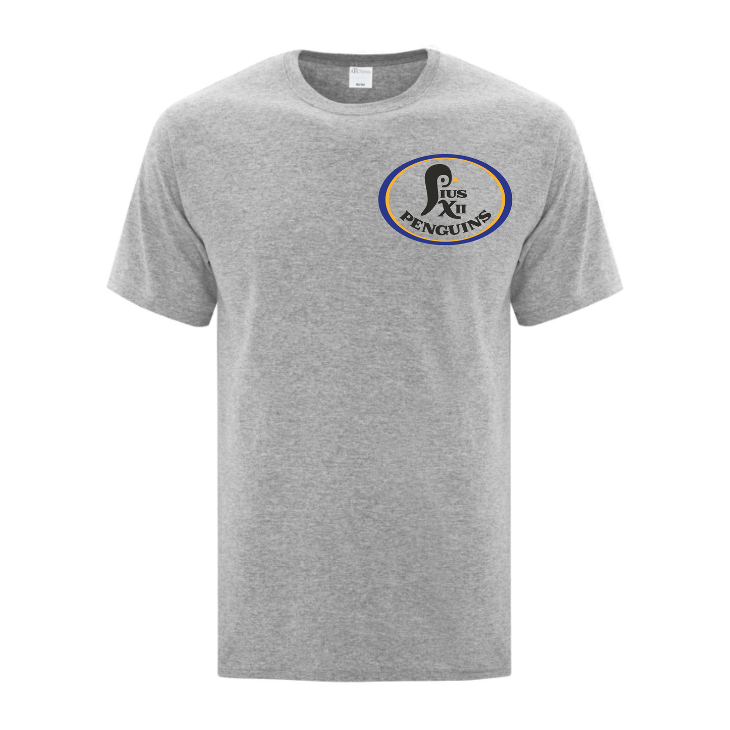 A photo of the Pius XII Catholic Elementary School Penguins in colour grey.