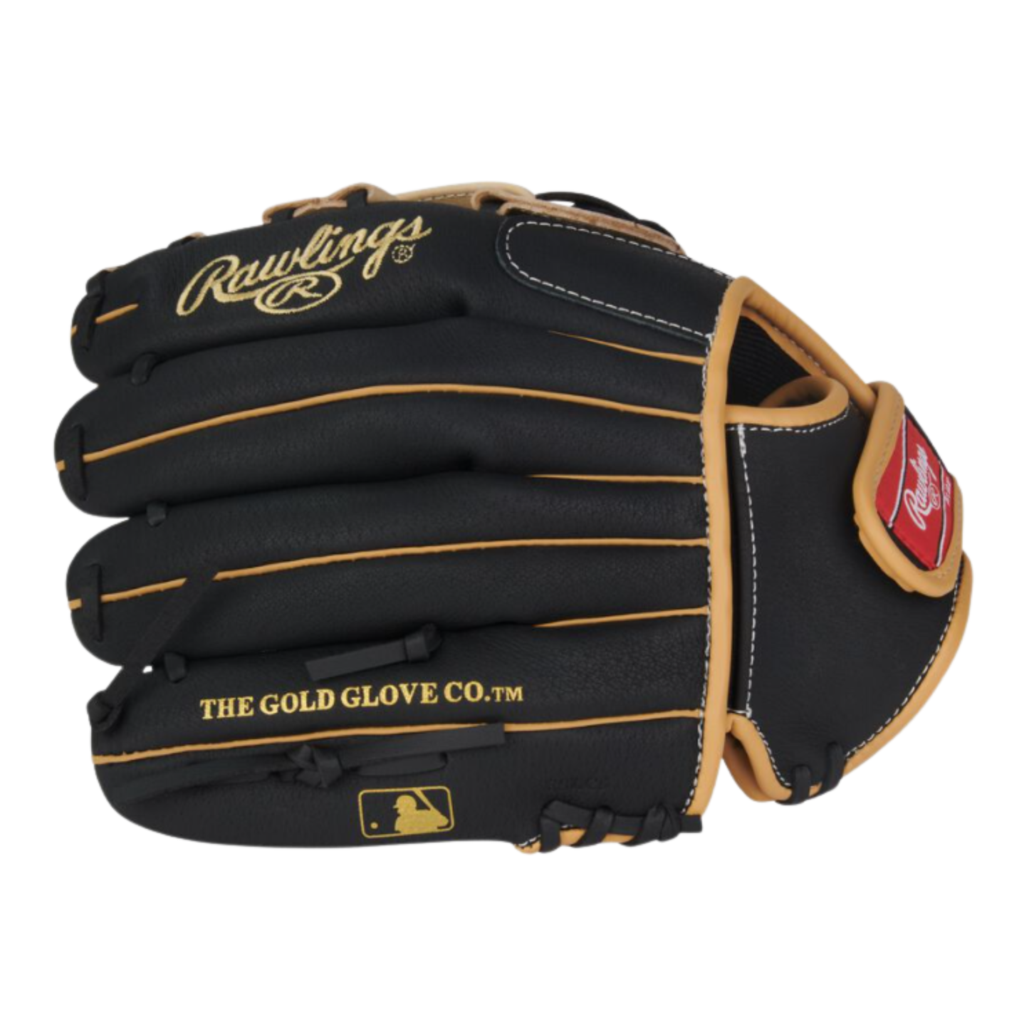 A photo of the Rawlings Select Pro Lite 11-Inch Fernando Tatis Jr. Glove in colour black and tan.