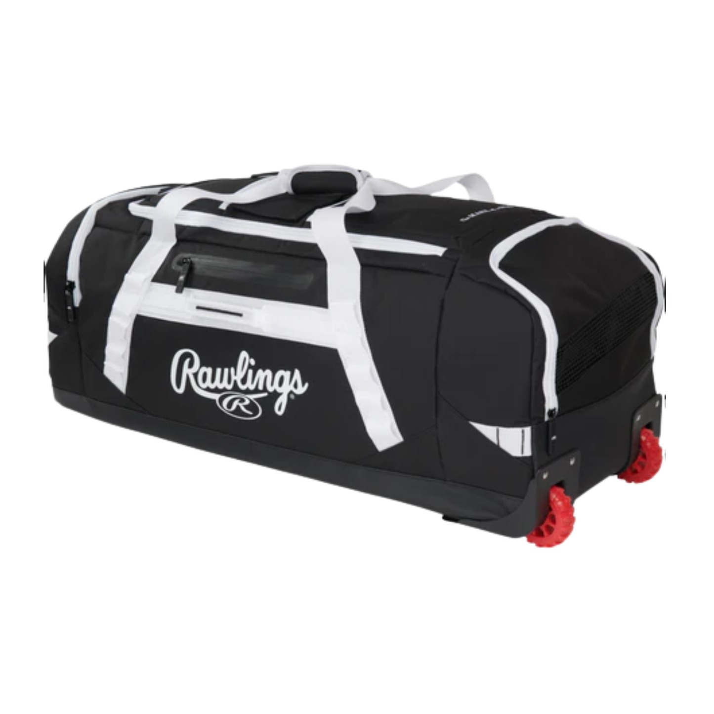 A photo of the Rawlings Yadi 2 Wheeled Catcher's Bag in colour black.