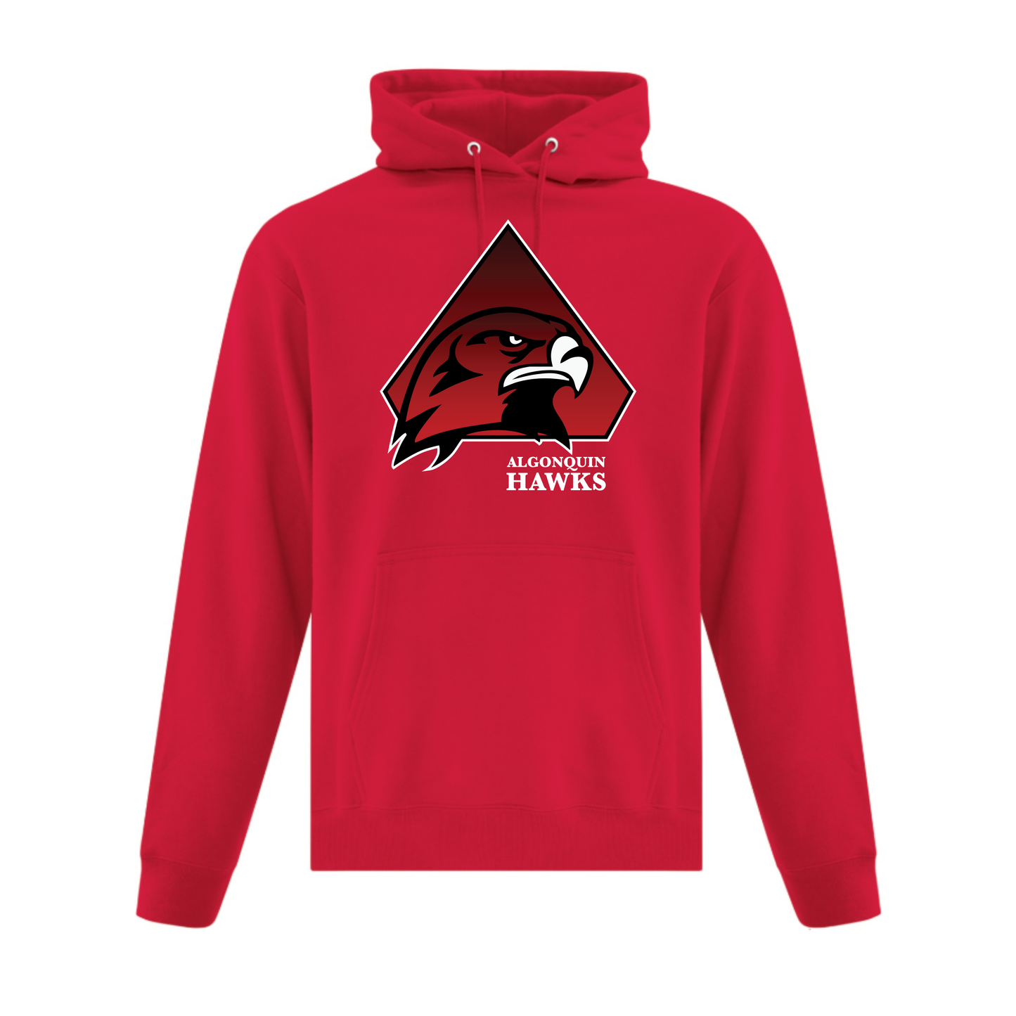 A photo of the SPHL Algonquin Hawks - Hoodie in colour red.