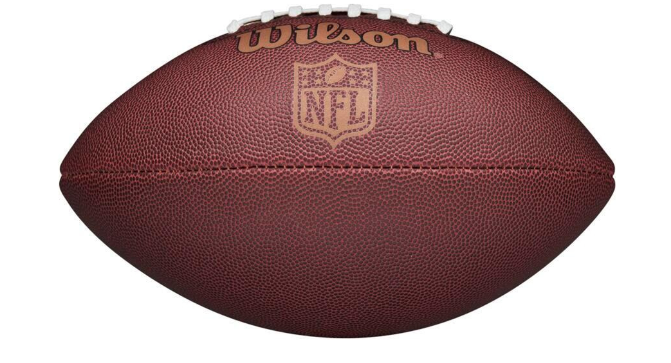 A photo of the Wilson NFL Ignition Football in colour brown. Rear view.