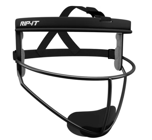 A photo of the Rip-IT Defense Softball Fielder's Mask in colour black.