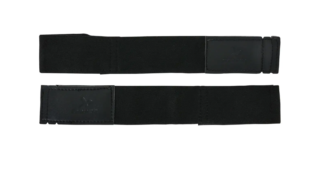 A photo of the Bauer Vapor Knee and Calf Straps in colour black.