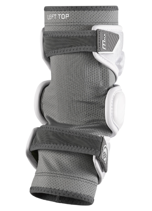 A photo of the Maverik Max Lacrosse Arm Pads (2025) in colour white.