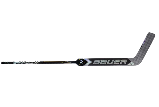 A photo of the Bauer Supreme Shadow Senior Goalie Stick - Left Hand in colour silver and black
