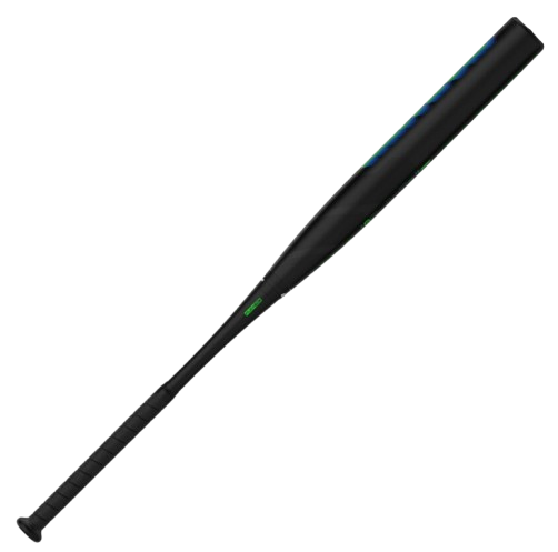 A photo of the Easton Tantrum Loaded 12" 2-Piece Slo-Pitch Softball Bat (2025) in colour black and green.