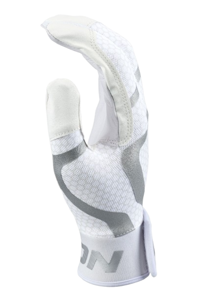 A photo of the Easton Mav GT Adult Batting Gloves in colour white.