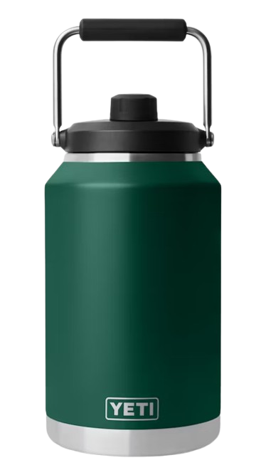 Yeti Rambler 3.7 L Jug black forest green.