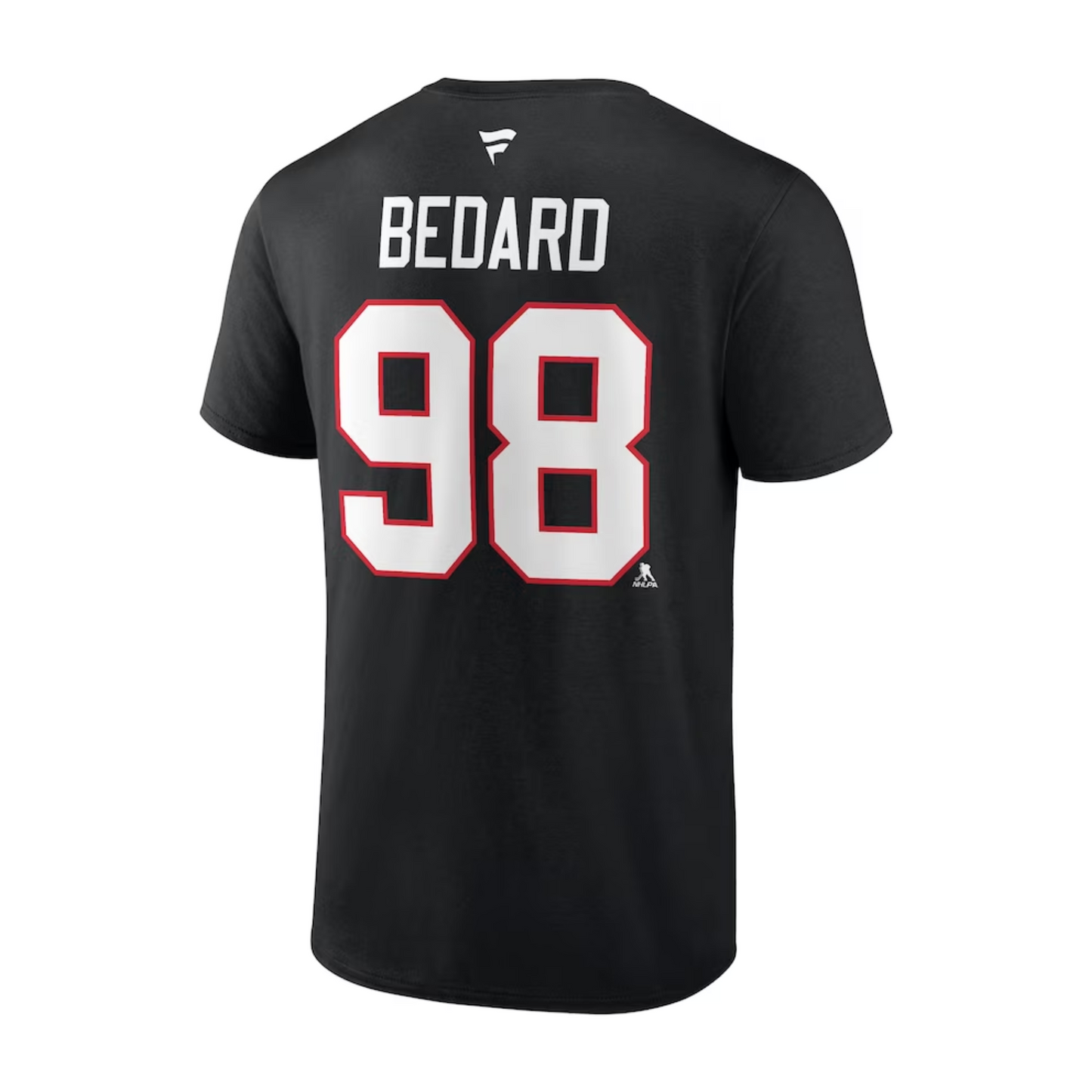 Connor Bedard Chicago Blackhawks T-Shirt Black Back