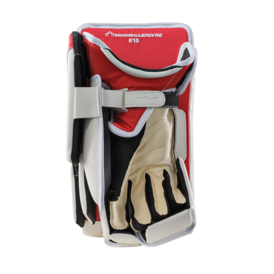 A photo of the True Hockey Catalyst Nitro Senior Goalie Catcher in colour white and red.