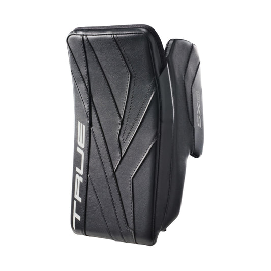 A photo of the True Hockey HZRDUS 5X6 Senior Goalie Blocker in colour black.