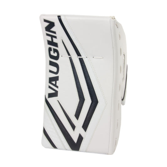 A photo of the Vaughn VX1 Intermediate Goalie Blocker in colour white and black.
