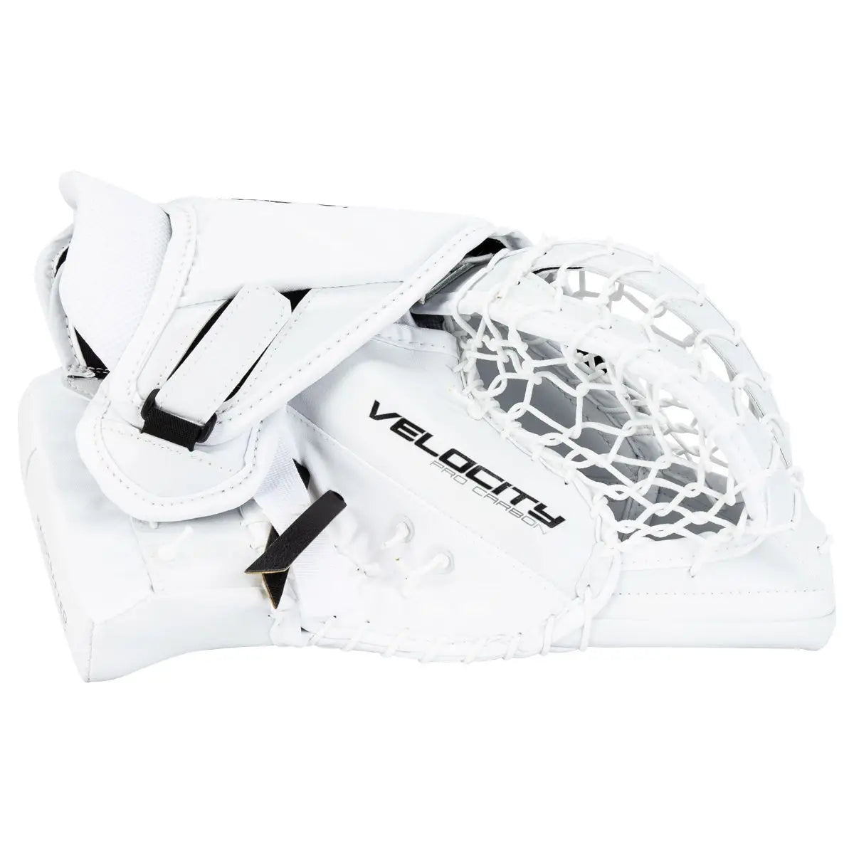 Vaughn Velocity V10 Pro Carbon Senior Goalie Catcher White