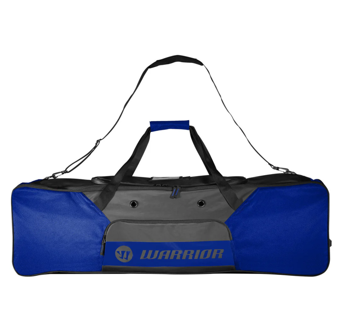 A photo of the Warrior Blackhole Lacrosse Duffel Bag in color royal blue.
