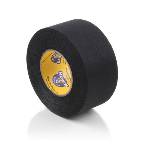 A photo of the Howies 1.5 Inch Black Cloth Hockey Tape.