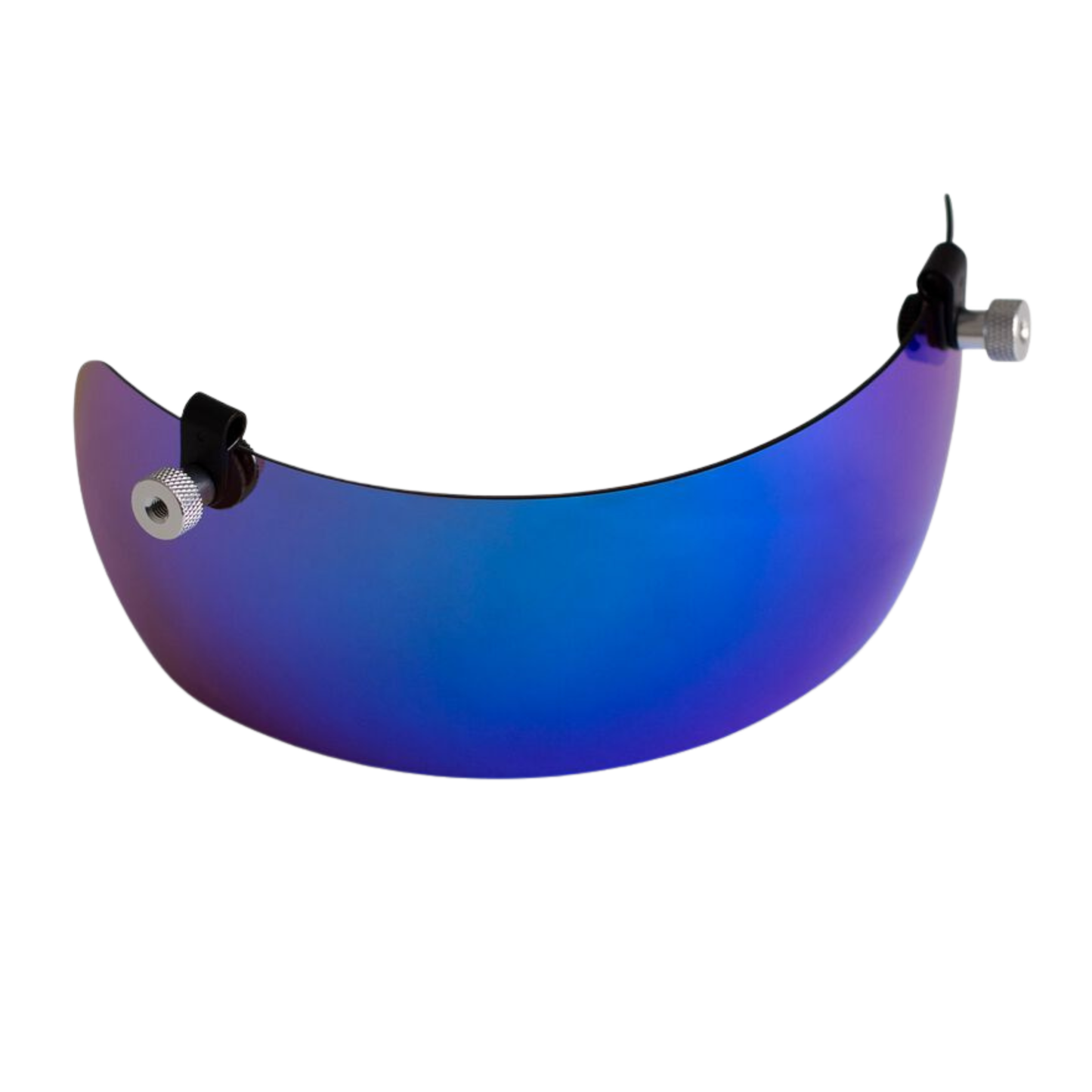 A photo of the 2025 Easton Hellcat Slo-pitch Helmet Visor in colour blue and purple tint.