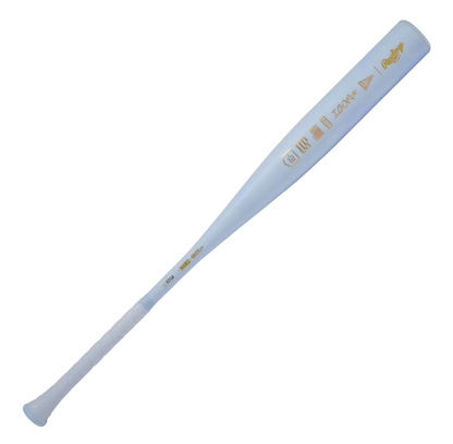 A photo of the 2026 Rawlings Icon The Chosen One (-3) BBCOR Baseball Bat in colour blue and gold.