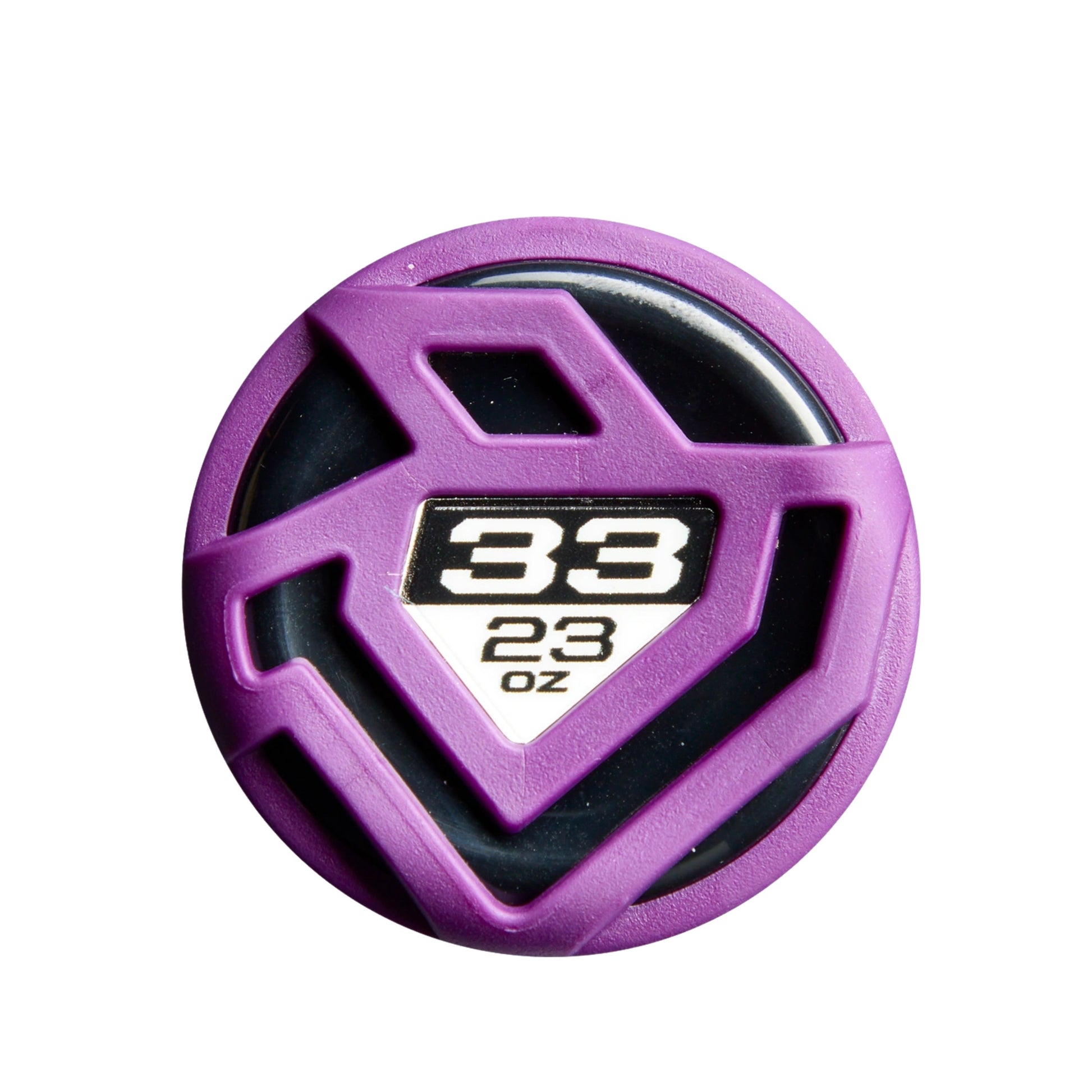 A photo of the 2027 DeMarini Vizion (-10) Fastpitch Bat in colour purple and blue.