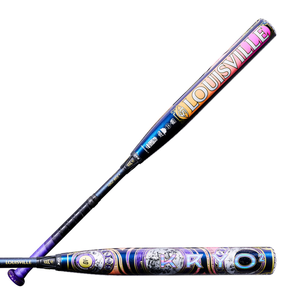 A photo of the 2027 Kryo2 Empress (-10) Fastpitch Bat in colour purple. 