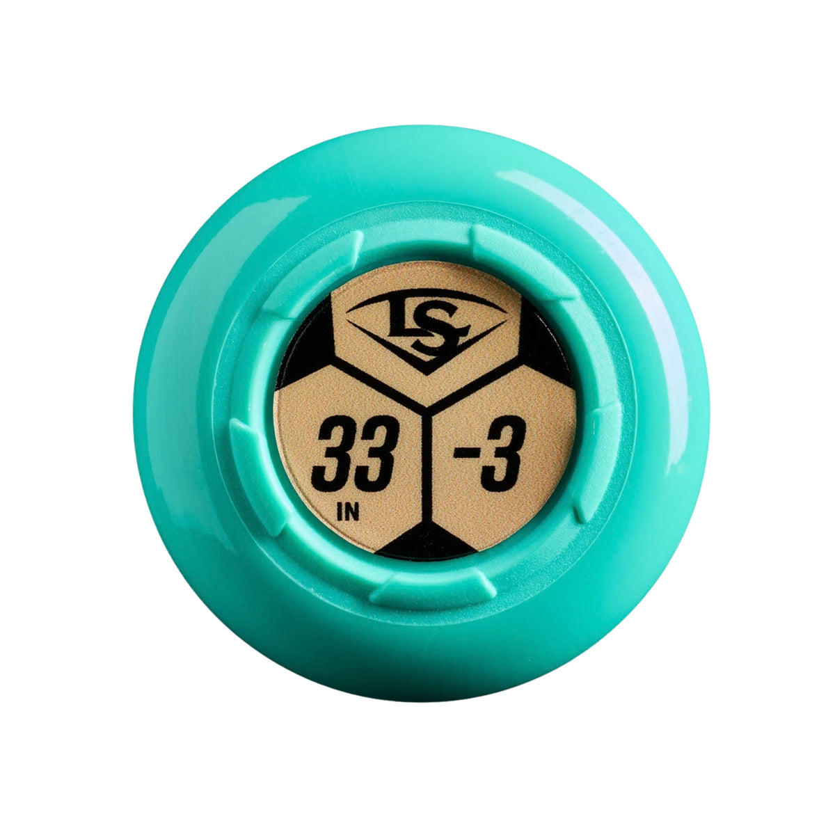 A photo of the 2027 Louisville Slugger Atlas™ 2.0 (-3) BBCOR Baseball Bat in colour blue and teal.