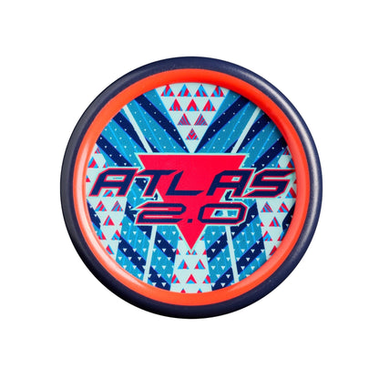 A photo of the 2027 Louisville Slugger Atlas™ 2.0 (-3) BBCOR Baseball Bat in colour blue and teal.
