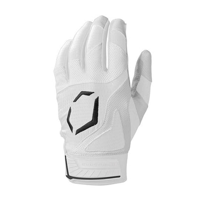 A photo of the Evoshield SRZ-1™ Adult Batting Gloves in colour white.