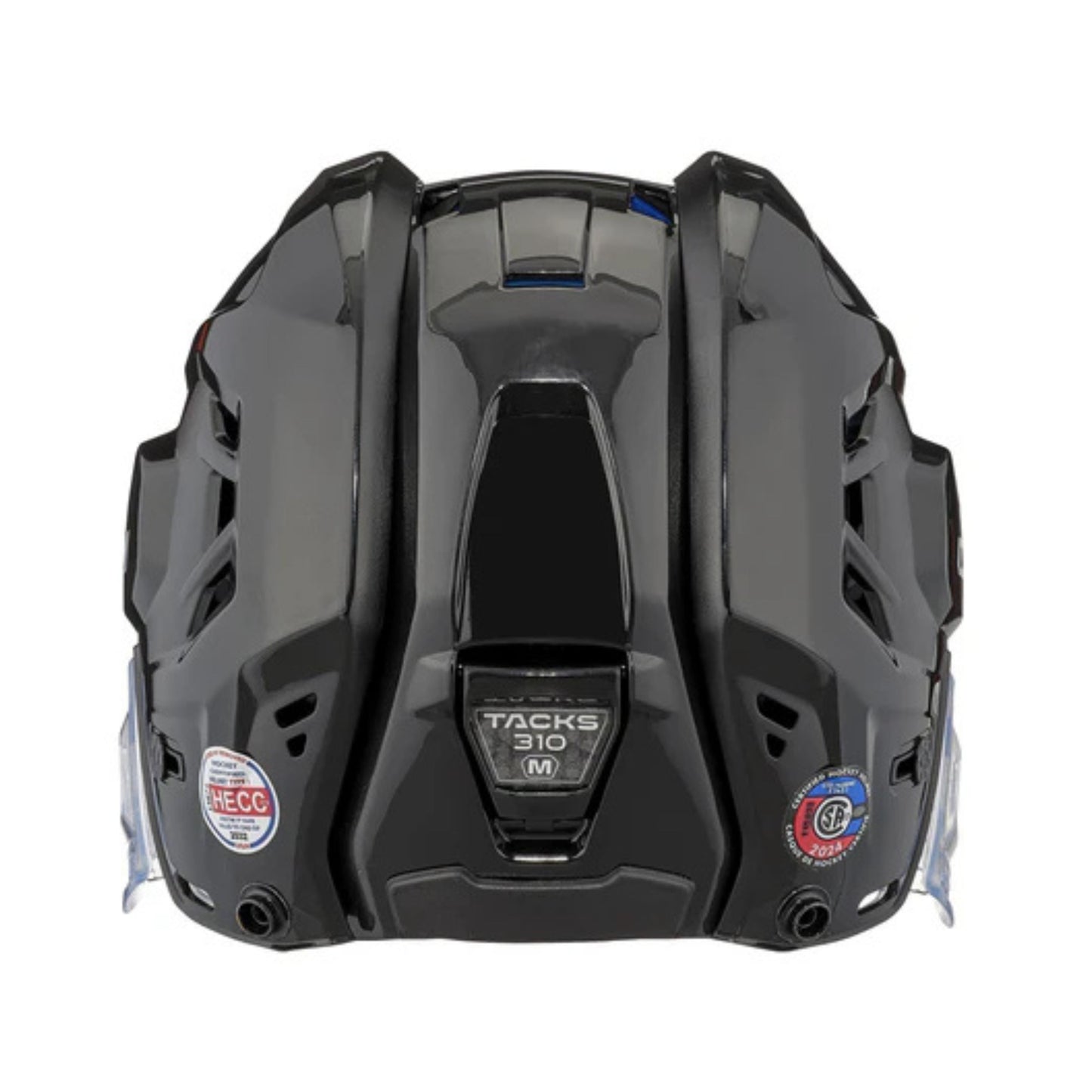 A photo of the CCM Tacks 310 Hockey Helmet in black.