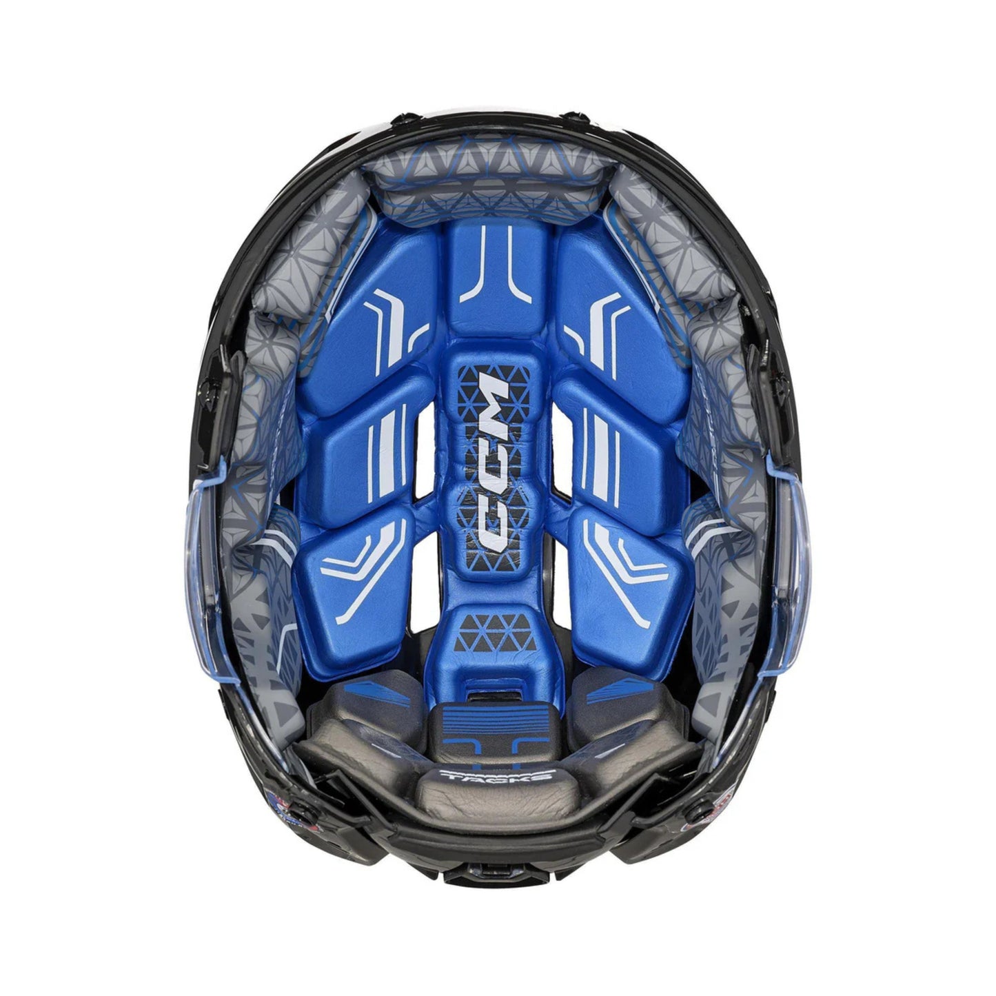 A photo of the CCM Tacks 310 Hockey Helmet in black.