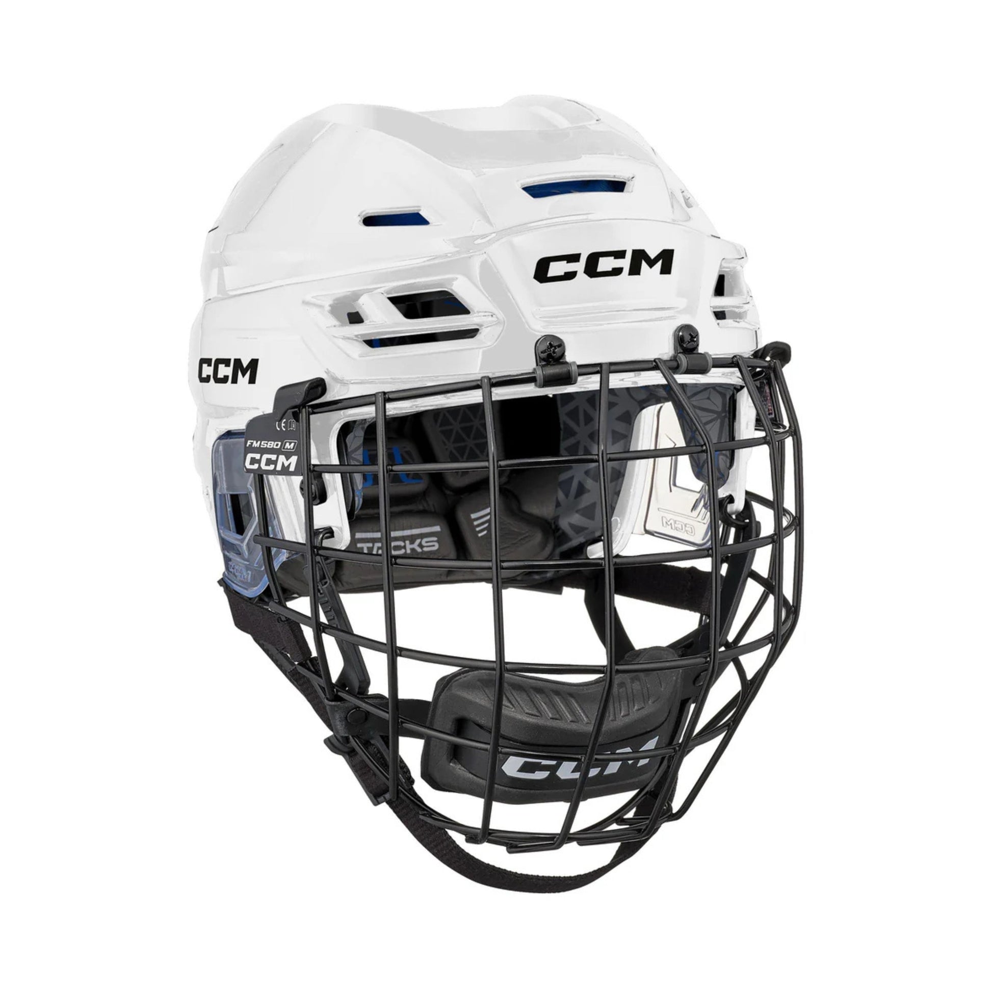 A photo of the CCM Tacks 310 Hockey Helmet in colour white.