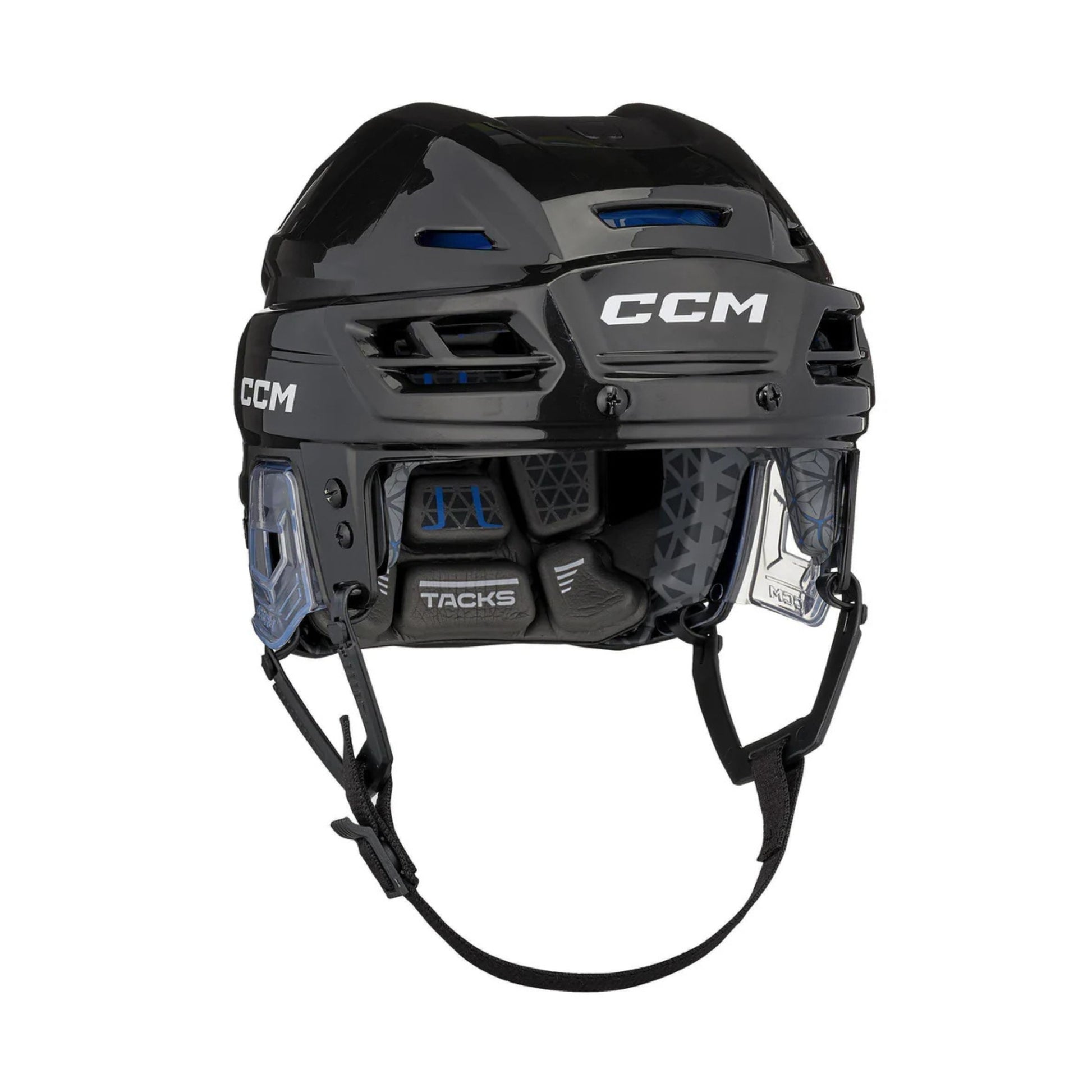 A photo of the CCM Tacks 310 Hockey Helmet in black.