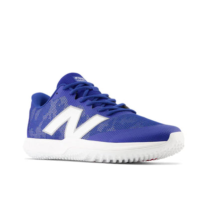 A photo of the New Balance FuelCell 4040v7 Turf Trainer Baseball Shoes in colour royal blue side view.