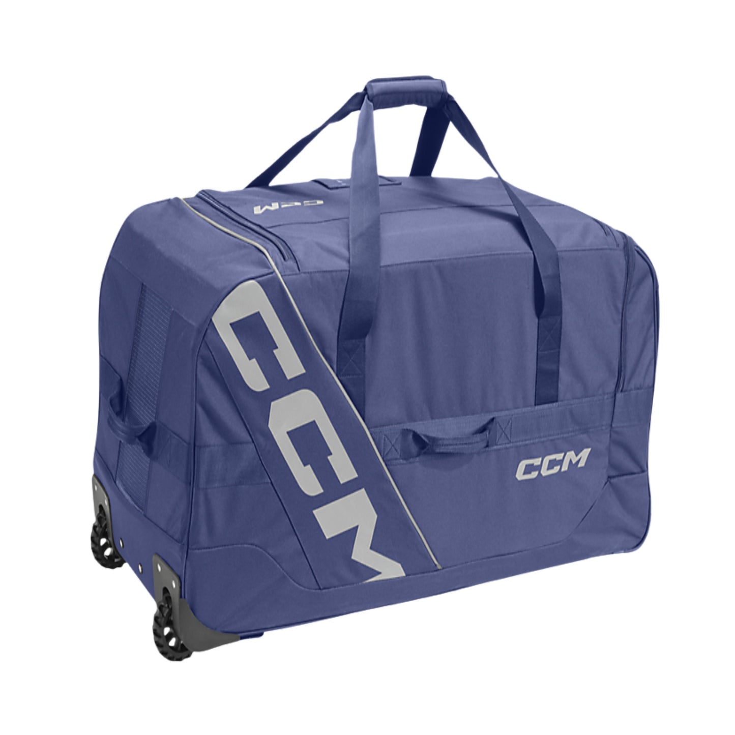A photo of the CCM 570 Player Wheeled Bag 37" in colour navy.