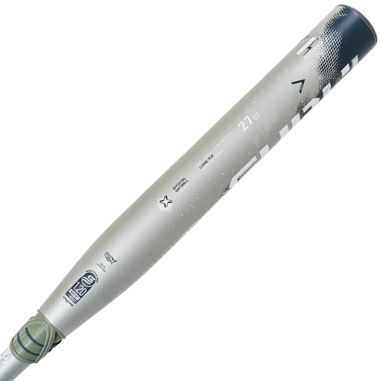 A photo of the Axe Fury Flared Handle USSSA Balanced Slo-pitch Bat in colour grey.