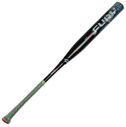 A photo of the Axe Fury Flared Handle USSSA 12" Endloaded Slo-pitch Bat in colour black.