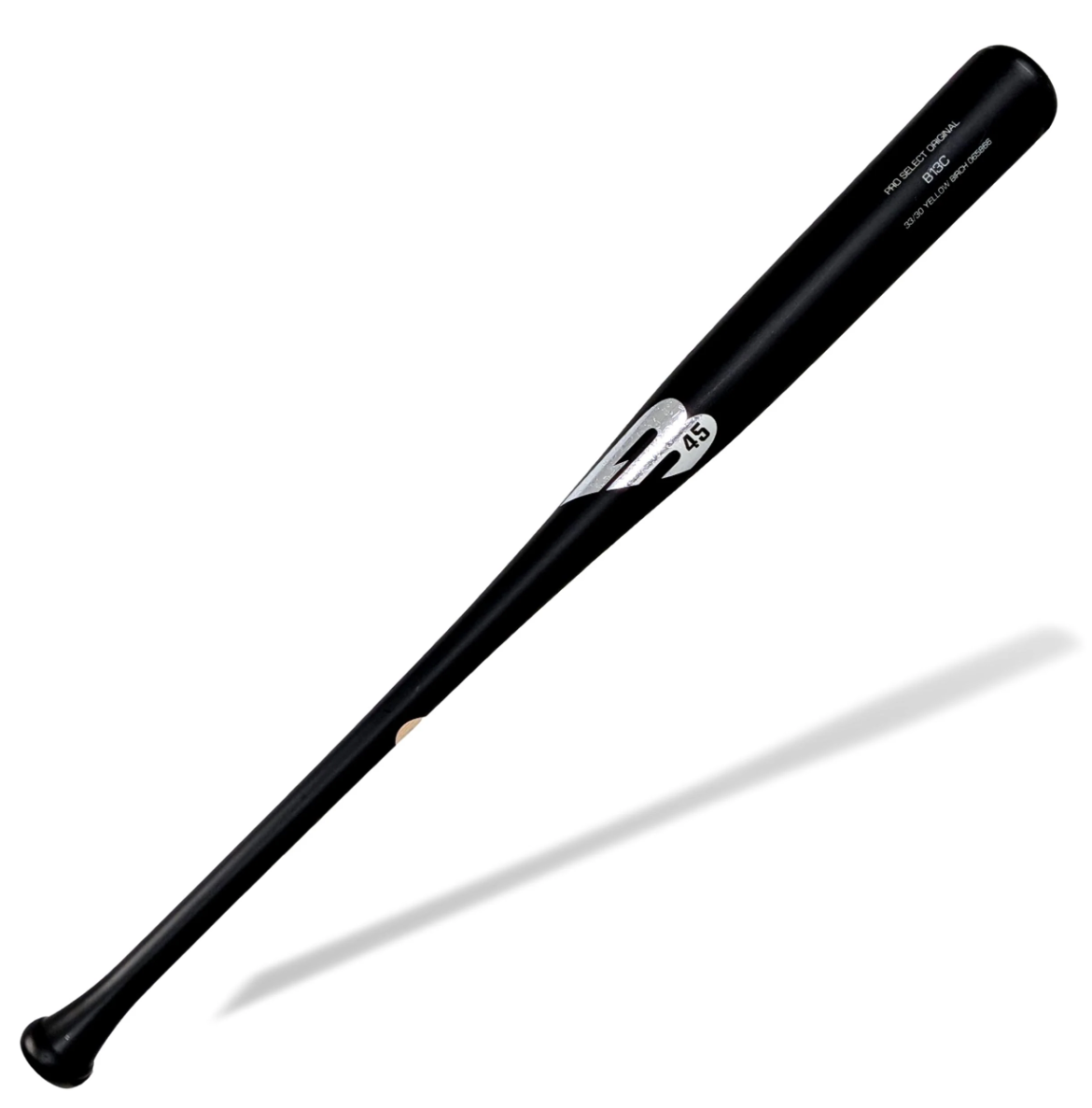 A photo of the B45 B13c Pro Select Birch Baseball Bat in colour black.