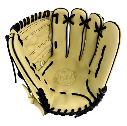 A photo of the B45 Diamond Series 12" 2-Pieces Web Baseball Glove in colour tan.