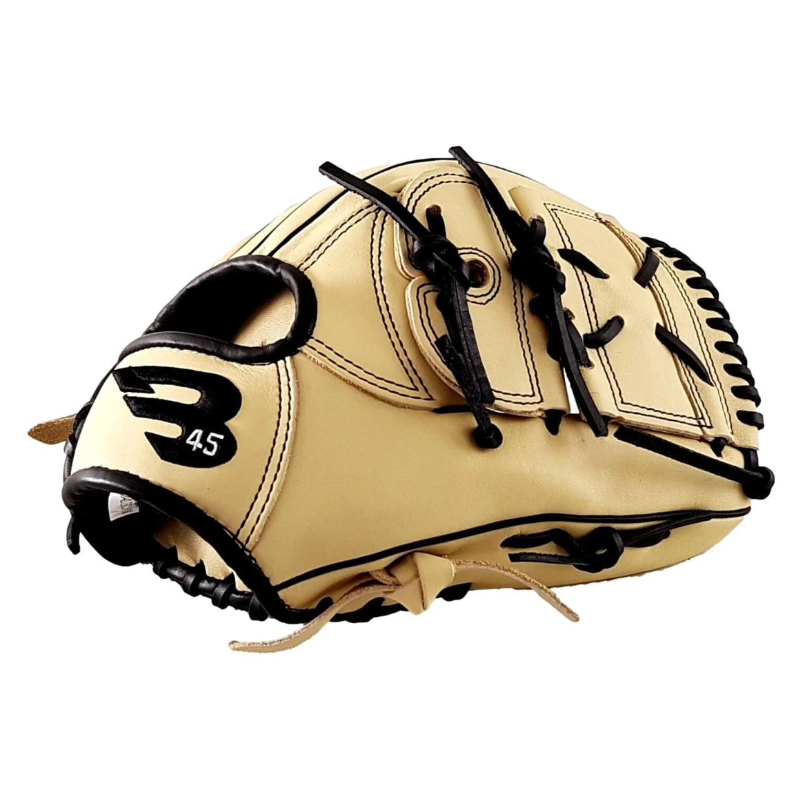 A photo of the B45 Diamond Series 12" 2-Pieces Web Baseball Glove in colour tan.